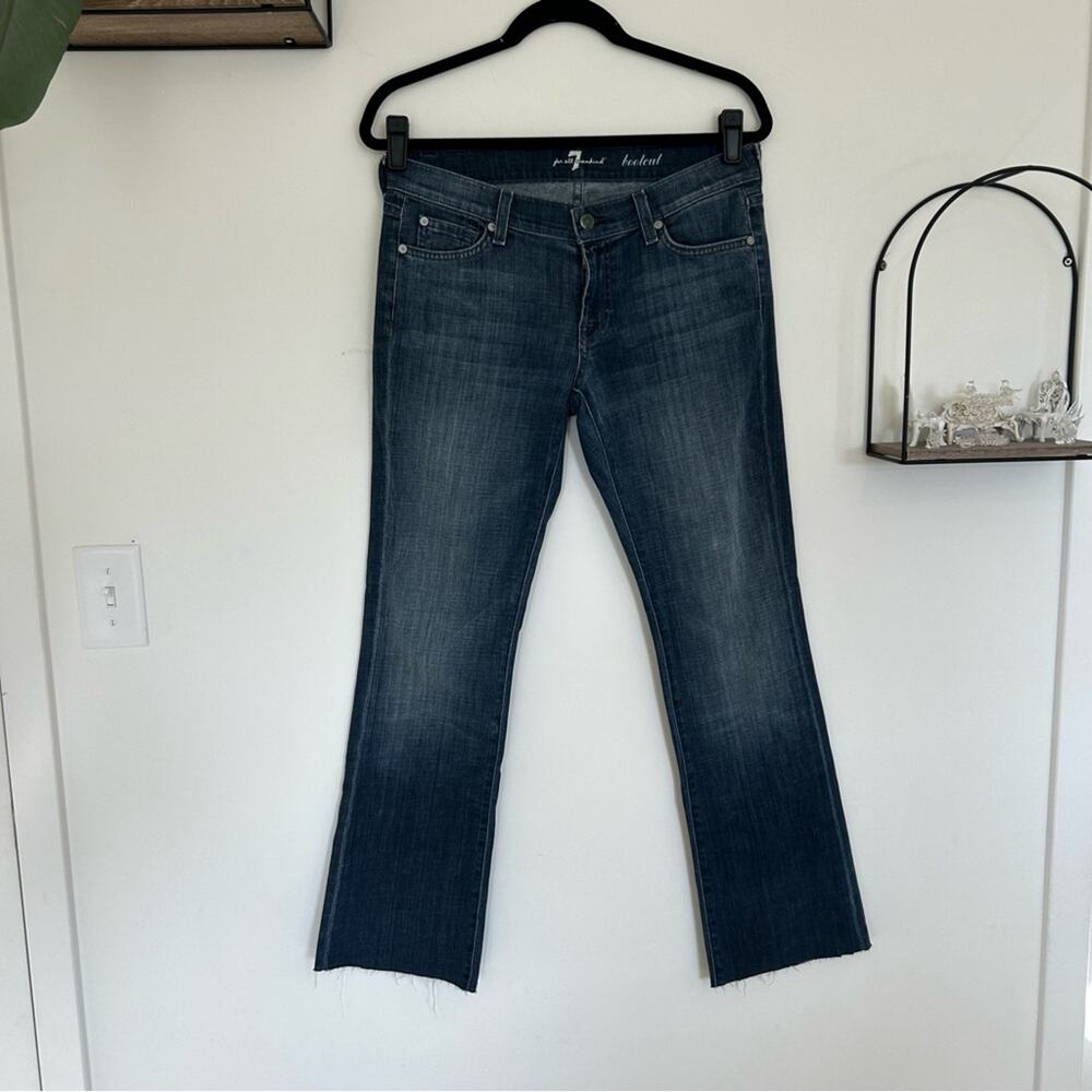 7 for All Mankind A Pocket Bootcut Denim Blue Jeans Size 29